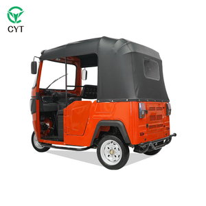 Tuk-tuk électrique à 3 roues à design fermé avec auvent imperméable et phares à lentille réfléchissante - Product Image 2