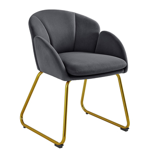 Chaise d'appoint moderne commode de maquillage chaise de courtoisie en forme de <span class=keywords><strong>fleur</strong></span> <span class=keywords><strong>rose</strong></span> <span class=keywords><strong>fauteuil</strong></span> en velours salon chaises de salon pour dressing chambre à coucher - Product Image 2