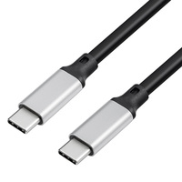 Cable USB 3.1 Tipo-C a Tipo-C de Carga Rápida PD 5A 100W con Revestimiento de PVC y Soporte 4K para Laptop/Teléfono 1m/3m/5m
