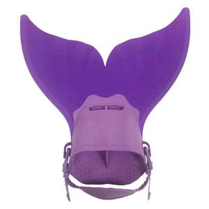 Aletas de Natación Monofin de Sirena para Adultos, Material PVC/PP, Colores Negro/Rosa/Azul, Aletas de Entrenamiento de Natación para Buceo - Product Image 1