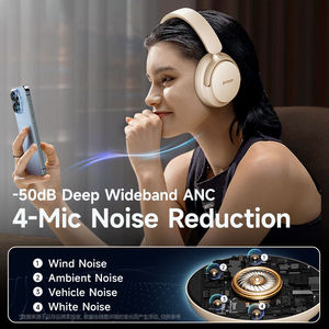 Picun NC60 Dual Mode 5.3 Audio Headphones Active Noise Cancellation (ANC) IPX6 Waterproof 40-50 hours Mobile phone usage time - Product Image 6