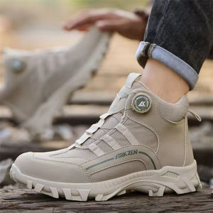 รองเท้าเดินป่าสำหรับผู้ชาย ระดับกลางน่อง กันน้ำ กันลื่น ใช้ได้ทุกฤดู สำหรับกิจกรรมกลางแจ้ง - Product Image 2