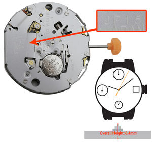 Movimiento de Reloj de Cuarzo MIYOTAJP15, Repuesto para Movimiento MIYOTA <span class=keywords><strong>JP15</strong></span> - Product Image 2