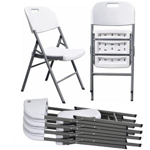 Chaise pliante moderne en plastique à prix abordable pour mariages en plein air, fêtes, salons et hôpitaux - Couleur personnalisable - Product Image 4