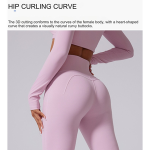 Nouvelle mode de pantalons leggings de yoga hip lift avec logo personnalisé leggings évasés à taille haute pour femmes v - Product Image 4