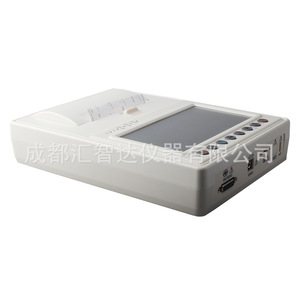 เครื่องตรวจคลื่นไฟฟ้าหัวใจสัตว์ Huizhida Veterinary ECG-1206A หน้าจอสัมผัสสีขนาด 7 นิ้ว แบบ 6 ลีด สำหรับสัตว์ - Product Image 1