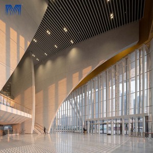 ท้องฟ้าสดใสประเภทของช่อง3D หลังคากันไฟ60x60อลูมิเนียมนวัตกรรมความร้อนเท็จแผงตาข่ายแขวนเพดาน - Product Image 5