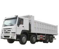 Caminhão de descarga usado estilo novo dubai, 197g/kwh 8x4 caminhão de construção caminhão de descarga modelo howo 371