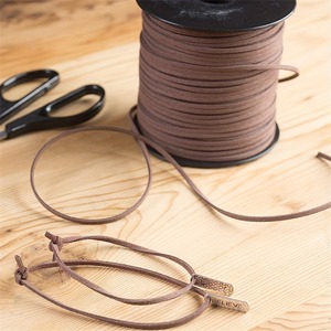 Korean suede cord, 2.5mm, DIY beaded <b>bracelet</b>/necklace, double-sided imitation leather cord material and accessories. - Product Image 2