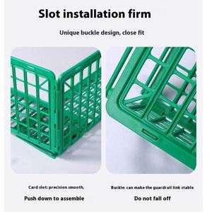 Separador de ABS de fácil instalación para supermercados, barandilla de grado alimenticio para frutas y verduras, basura, cemento, compras, marca personalizada FA03 - Product Image 5