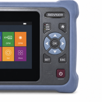 NOVKER NK4000 Mini OTDR Inteligente, Probador de Fallos de Fibra Óptica Portátil con Prueba Automática de un Solo Toque, 100km, OPM, VFL, LS, 8G de Memoria, Herramienta de Mantenimiento FTTH