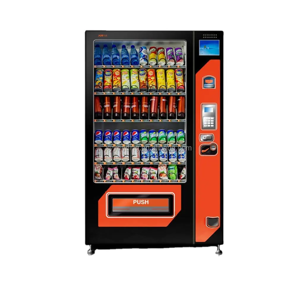 Combo clásico máquina expendedora (10-selección-ancho) ---- XY-DLE-10C Vending máquina de ventas