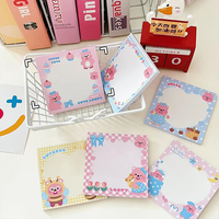 Bloc-notes personnalisé avec logo, impression carrée, mignon, en promotion, notes adhésives colorées découpées sur mesure