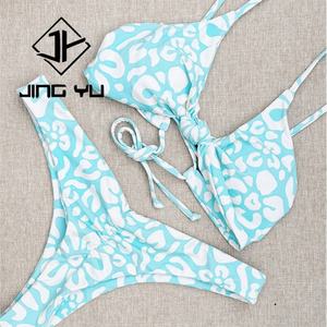 Bikini de Dos Piezas de Lujo para Mujer, Verano, Fabricante de Trajes de Baño, Bikini Personalizado de Nailon Reciclado Estampado - Product Image 5