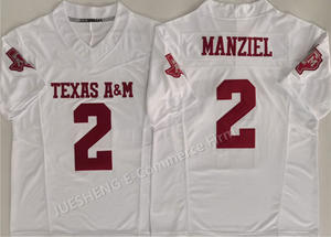 Toptan Texas State agfutbol formaları 2 # Manziel en kaliteli dikişli VP sınırlı futbol oyunları forması - Product Image 4