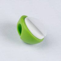 Supports de gestion de câbles en silicone écologiques et colorés, multi-usages, pour bureau, avec attaches auto-agrippantes