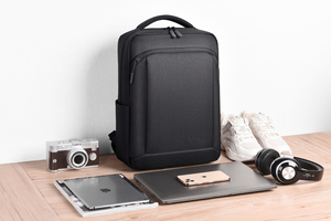 Promocional Ergonomía personalizada Negro Nylon Laptop Computadora Mochilas escolares <span class=keywords><strong>Mochila</strong></span> De Hombre con logotipo personalizado Usb - Product Image 2