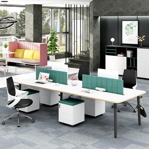 High Quality Modern 1-6 Office Desk Screen Partition Modular Workstation Call Center Features for Hospitals Schools Workshops - Product Image 6