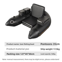 Bateau gonflable en PVC pliable pour la pêche à la ligne, protection de l'environnement, une personne, épaissi, capacité 160L, moins de 2m