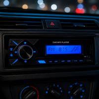 Lecteur MP3 universel 1 DIN pour voiture, télécommande, transmetteur FM, USB Type-C, TF pour radio stéréo, sortie haute puissance 4 canaux RCA