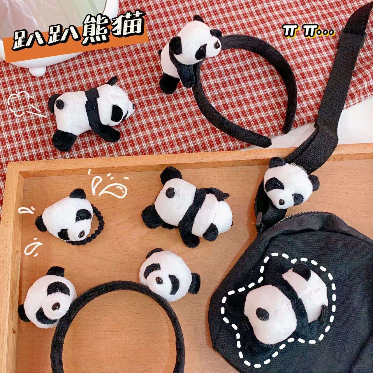 Hot Selling New Design Cartoon Panda Plush Face Wash Hairband Cute Style Wide Side Hairband for Girls