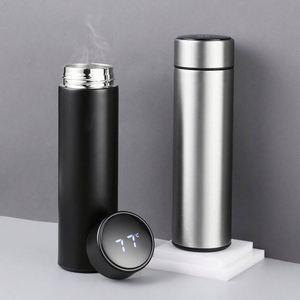 Thermos intelligent LED 500 ml avec affichage de la température, rappel de température, isolation sous vide, bouteille d'eau intelligente en acier inoxydable avec logo personnalisé - Product Image 2