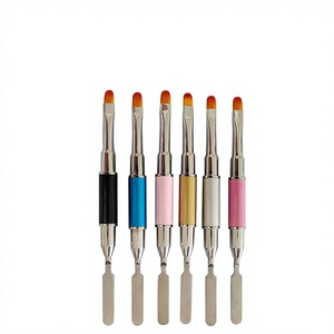 Lápiz de Fototerapia de Doble Punta de Goma, Empujador de Acero, Herramienta de Relieve para Manicura con Gel UV - Product Image 1