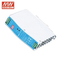Alimentation électrique CC sur rail DIN Mean Well NDR-75-24 75W 24V 3.2A avec PFC actif pour contrôle industriel, produit original et authentique
