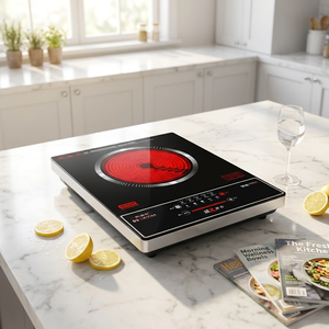 Placa de cocción infrarroja de cerámica de 2200W y 220V, placa de cocción doméstica de cerámica, cocina de inducción de vidrio. - Product Image 1