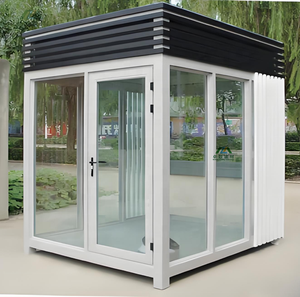 Cabine de fumeurs de café en structure métallique portable, <span class=keywords><strong>maison</strong></span> préfabriquée, design moderne - Product Image 5