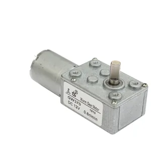 GW370 0.6-360RPM عالية الجودة منخفضة السرعة عزم دوران عالية dc محرك دوديّةُ التّرْس عالية تخفيض 3V 6V 12V 24V مع حياة طويلة