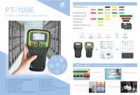 Printer Label Barcode Thermal Transfer Nirkabel Mini Portabel Industri PUTY PT-100E 203dpi Tahan Air 12mm 4 Stok