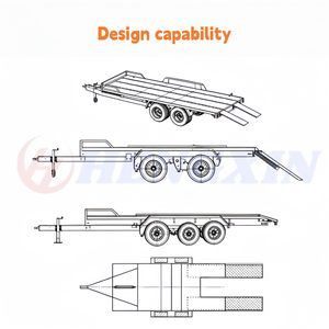 Remolque <span class=keywords><strong>de</strong></span> Plataforma Plana <span class=keywords><strong>de</strong></span> 2 Ejes, 5 Toneladas, Acero Q235, <span class=keywords><strong>para</strong></span> Transporte <span class=keywords><strong>de</strong></span> Autos y Equipos - Product Image 6