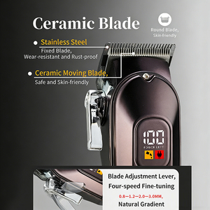 Tagliacapelli Professionale Senza Fili per Uomo con Display LCD, Ricaricabile, Silenzioso, per Barbiere e Uso Domestico - Product Image 3