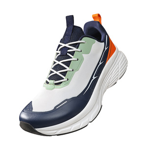 Great For Mountain Outdoor Trips Color <b>Block</b> Mesh Sneakers Lightweight Sport Shoes Flexible Athletic Shoes Men Lace Up Shoes - Product Image 2