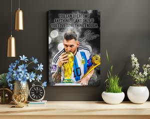 <span class=keywords><strong>LIONEL</strong></span> <span class=keywords><strong>MESSI</strong></span> Leggende del Calcio Arte Murale Ispirazionale Poster con Citazione di <span class=keywords><strong>Messi</strong></span> Stampa Artistica da Parete, Tela Incorniciata Regalo <span class=keywords><strong>Messi</strong></span> - Product Image 5