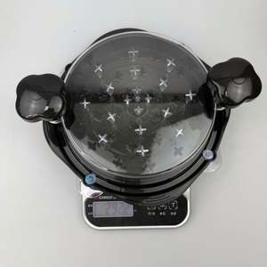 Déchiqueteur de fourchettes à viande de poulet rondes avec tapis de base antidérapant Couvercle transparent Option de logo personnalisé Plastique PP de qualité alimentaire antiadhésif - Product Image 3