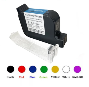 Cartouche d'encre Yaomatec 2588K+ à séchage rapide <span class=keywords><strong>noir</strong></span> bleu rouge jaune vert pour <span class=keywords><strong>imprimante</strong></span> à jet d'encre portable mini TIJ - Product Image 1