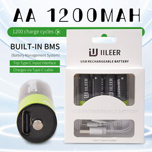 IILEER lityum pil AA 1.5V 1200mAh yüksek performans hızlı şarj şarj edilebilir pil oyuncaklar abd depo için stokta - Product Image 2