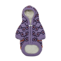 Sweat à capuche de luxe pour chien, pull en tricot jacquard premium, coupe-vent, chaud, vêtements d'hiver pour petits chiens
