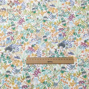 HAPPEAK luxe 100 coton <span class=keywords><strong>tissu</strong></span> Floral oiseau imprimé doux respirant <span class=keywords><strong>peinture</strong></span> popeline tissus pour taie d'oreiller - Product Image 4