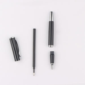 Stylo Gel Métallique Personnalisé avec Logo Gravé et Imprimé, en Acier Inoxydable Classique, pour Fournitures de Bureau – Vente en Gros - Product Image 4