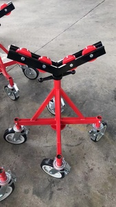 Soporte de tubo con ruedas H405, abrazadera de tubo con cabezal de rodillo en forma de V - Product Image 2