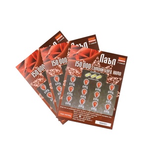 Cartes à gratter de loterie OEM, impression de cartes à gratter de loterie, jeux de loterie, sécurité - Vente chaude en usine - Product Image 1