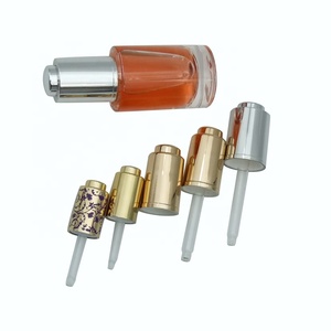 Haodexin 1oz 0.33oz 0.5oz 30ml plastik eloksallı alüminyum yağ serum cam damlalıklı şişeler pipet ile silecekleri ölçümleri ile - Product Image 6