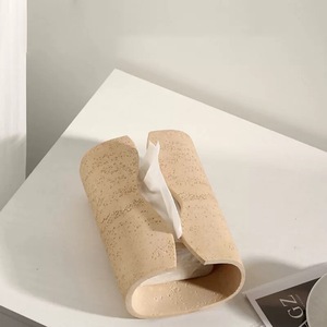 Caja de pañuelos de travertino de estilo americano, cubierta de decoración para el hogar, decoración de mesa de oficina de lujo moderna para sala de estar, Hotel, regalo de inauguración de la casa - Product Image 3