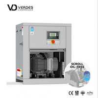 Compresor de Aire Dental de Tipo Scroll Sin Aceite VERDES 4 en 1 de Clase Industrial 2.2Kw 3.7Kw 5.5Kw, Compresor de Aire Médico de Tipo Scroll Sin Aceite
