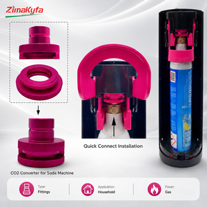 ZimaKyfa Purple 60L Gas Convertor Cylinder Aluminum Alloy Quick Connect Soda Machine DUO/Art/Terra/Crystal 3.0/Gaia OEM - Product Image 1