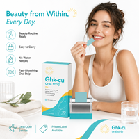 Ghk-cu Oral Strip, complément beauté à dissolution rapide à base de peptides de cuivre pour la peau, les cheveux et la vitalité cellulaire