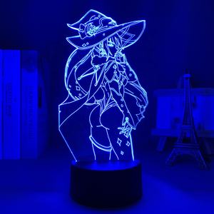 โคมไฟอะคริลิค LED เกม <span class=keywords><strong>Genshin</strong></span> <span class=keywords><strong>Impact</strong></span> โมนา เมกิสตัส แบบ 3 มิติ - Product Image 2